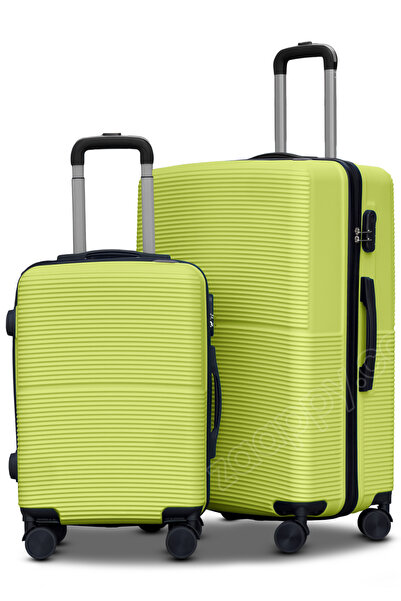 ZAAPPY Hard Shell Lightweight ABS 2PCS SET (20/28 Inch) Luggage, Secured Lock...