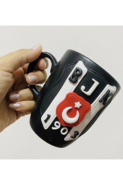 Özel Tasarım BJK Tasarımlı Kupa Beşiktaşlı Kupa Bardak Takım Kupası Taraftar ...