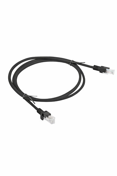 Lanberg Patchcord RJ45 Cat.6 UTP 1m Negru – PCU6‑10CC‑0100‑BK