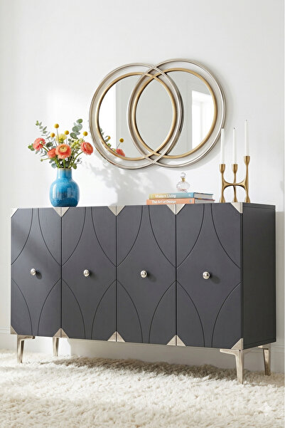 YUMEDİ DESİGN KA1297AS - ELİFA KONSOL, TV SEHPASI, ÇOK AMAÇLI DOLAP ve KAHVE ...