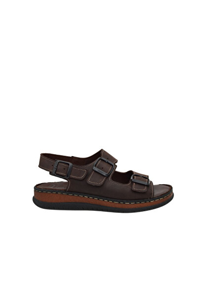 Ortopedia Ayarlanabilir Hakiki Deri Comfort Kadın Sandalet 2289 - KAHVE