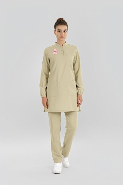 ÇİZGİ MEDİKAL Hijab Technician-Technician-Medical Secretary Uniform Scrubs Ly...