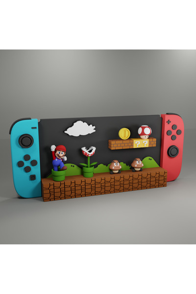 Pixra Diorama Nintendo Switch Temalı Super Mario Dİorama - Özel Tasarım