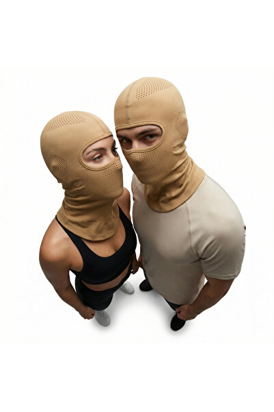 headwear Pro Active Balaklava Bej – Nefes Alabilir Kask Altı Motorcu & Kayak Yüz Maskesi Unisex