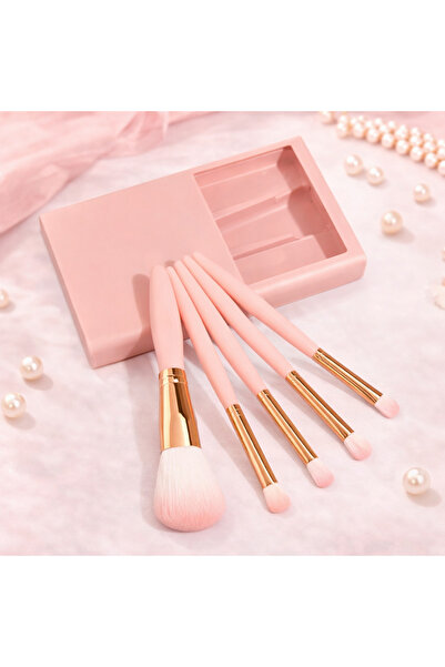 Gift LAB Pink Makeup Brush Set with Mirrors Inside a Stylish Square Box – a H...