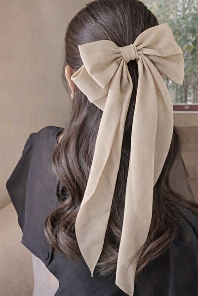 Glamluxe Women's Satin Big Bow Hair Clip - Automatic Mechanism Hair Accessory...