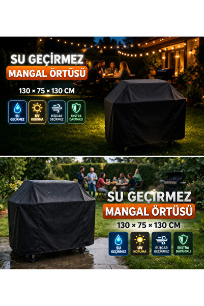 COCEM Mangal Brandası Su Geçirmez UV Korumalı Rüzgar Dayanıklı Bahçe Koruma Ö...