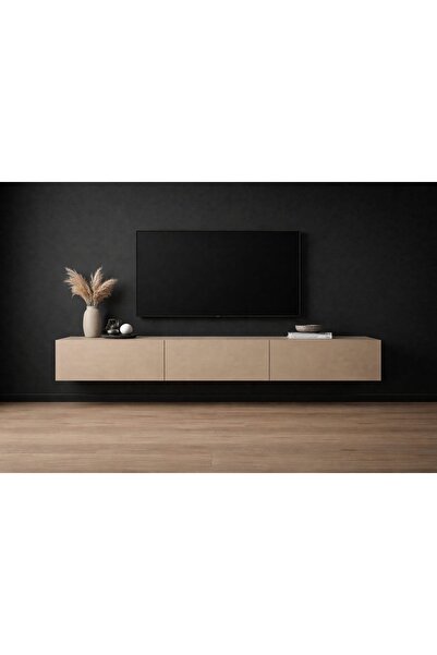 Maxvivo MDF Sovano TV Ünitesi 200 cm Kum Beji