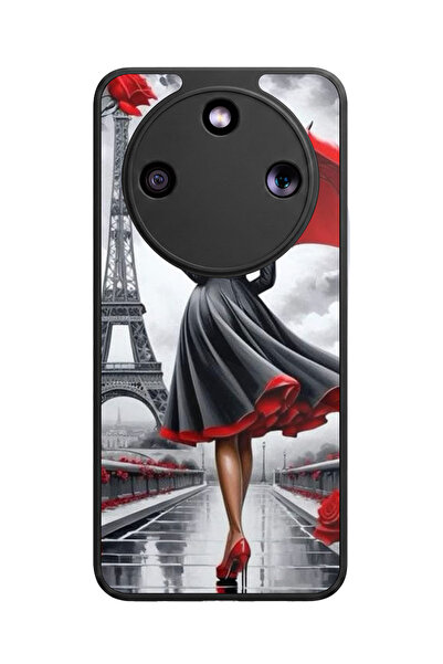 Aksel Kılıf حافظة سيليكون سوداء غير لامعة فاخرة متوافقة مع هاتف Honor Magic 8...