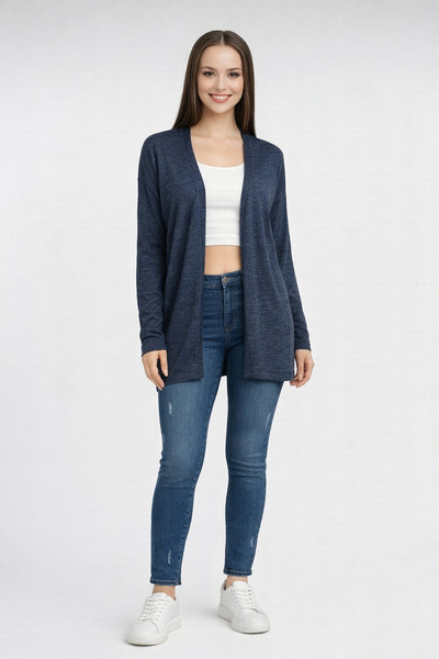 Neden Tekstil Women's Short Slim Knit Cardigan – Relaxed Fit, Stylish and Lig...