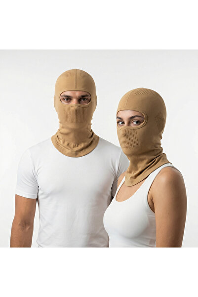 headwear Pro Active Balaklava Bej – Nefes Alabilir Kask Altı Motorcu & Kayak Yüz Maskesi Unisex