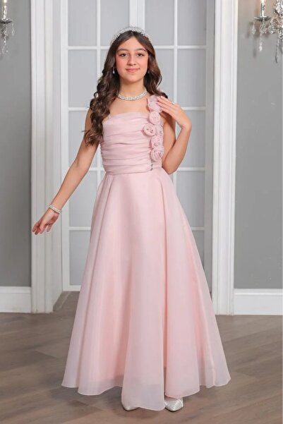 Alesayi_kids فستان سهرة اورجانزا للسن المحير من 10 الى 15