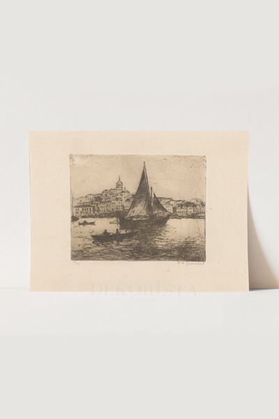 HOME DEKORİSTA Αφίσα καλλιτεχνικής εκτύπωσης vintage παλιάς ιστορίας της Κωνσ...