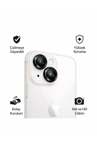 Massemr iPhone 13 Mini Ezar Metal Camera Lens Protector Anti-Scratch Anti-Sho...
