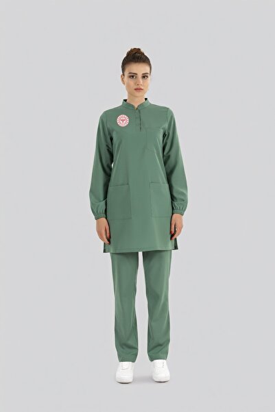 ÇİZGİ MEDİKAL Uniformă pentru sala de operație Hijab, set de scrub-uri din Ly...