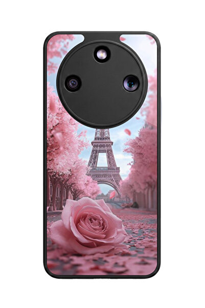 Aksel Kılıf حافظة سيليكون سوداء غير لامعة فاخرة متوافقة مع هاتف Honor Magic 8...