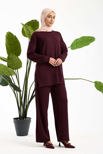 aymiramoda Women's Premium Modal Fabric Basic Tunic Set – Comfortable Cut Dou...