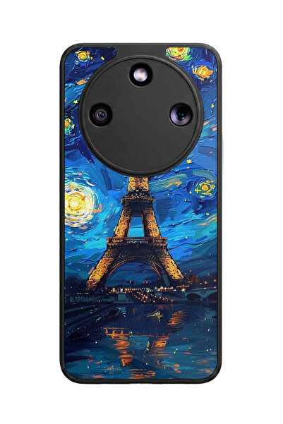 Aksel Kılıf حافظة سيليكون سوداء غير لامعة فاخرة متوافقة مع هاتف Honor Magic 8...