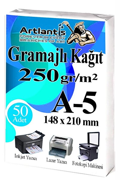 Artlantis ورق تصوير فوتوغرافي بوزن A5 جرامي، 50 قطعة، 250 جرام، ورق شهادات، و...