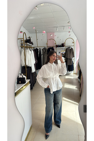 SENORE PİLELİ BEL OTURTMALI GÖMLEK