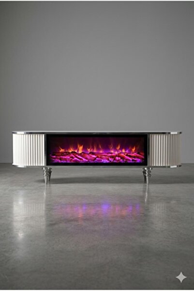 Alıcıoğlu Mobilya BLUETOOTH’LU ŞÖMİNELİ TV ÜNİTESİ KUMANDALI 160 CM