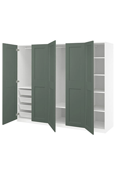 IKEA Çok Renkli Geniş Kapaklı Gardırop 250x60x201 cm