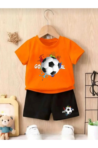 DOCE ELEGANTE SET DE VARĂ PENTRU COPII CU IMPRIMEU GOAL