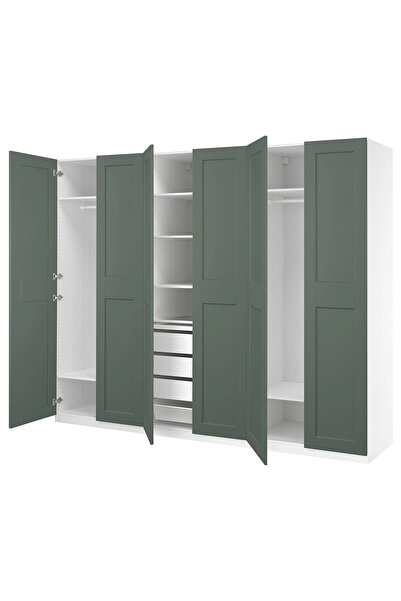 IKEA Çok Renkli Geniş Kapaklı Gardırop 300x60x236 cm