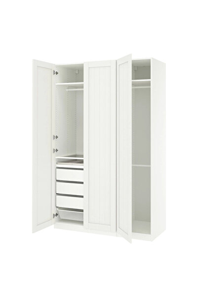 IKEA Beyaz Fonksiyonel Kapaklı Gardırop 150x60x236 cm
