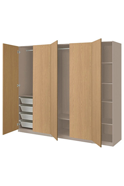 IKEA Çok Renkli Fonksiyonel Kapaklı Gardırop 250x60x201 cm