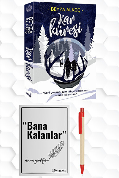 İndigo Kitap BEYZA ALKOÇ-KAR KÜRESİ SERT KAPAK CİLTLİ-KİTAP OKUMA GÜNLÜĞÜM VE...