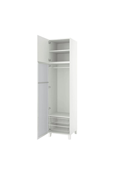 IKEA Beyaz Şık Kapaklı Gardırop 60x57x251 cm