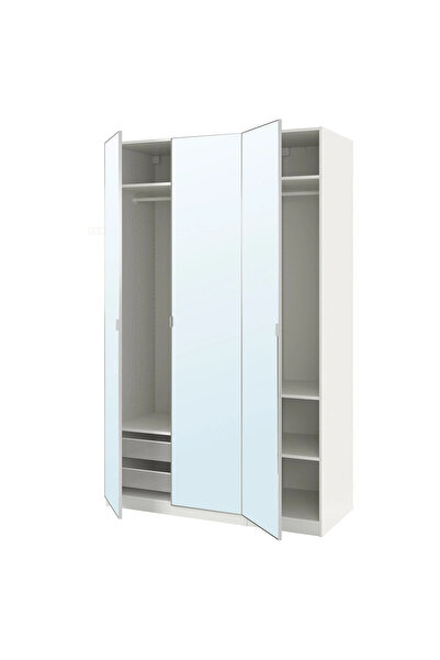 IKEA Beyaz Fonksiyonel Kapaklı Gardırop 150x60x236 cm