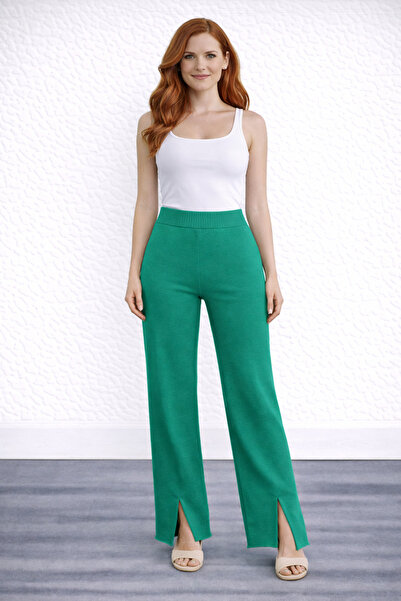 Neden Tekstil Women's Slit-Cut Comfortable Fit Pants