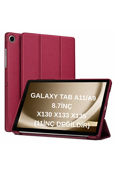 UnDePlus Samsung Galaxy Tab A11 8.7inç Kılıf PU Deri Smart Standlı Case Uyku ...