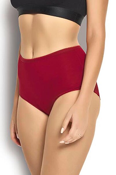 Jiber Women's High Waist Cotton Lycra Panties with Lace Back 692- 6 Pieces