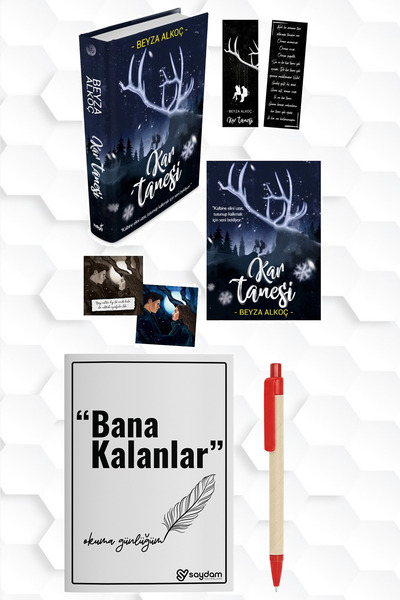 İndigo Kitap BEYZA ALKOÇ-KAR TANESİ SERT KAPAK CİLTLİ-KİTAP OKUMA GÜNLÜĞÜM VE...