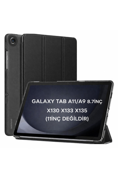 UnDePlus Samsung Galaxy Tab A11 8.7inç Kılıf PU Deri Smart Standlı Case Uyku ...