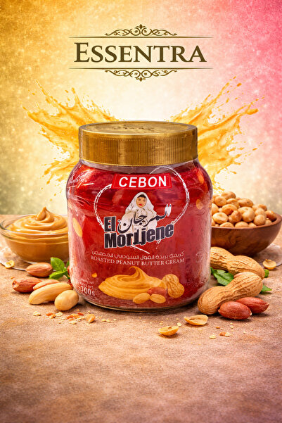Essentra Home Cebon El Mordjene Fıstık Ezmesi 500g – Kavrulmuş Yer Fıstığı Kr...
