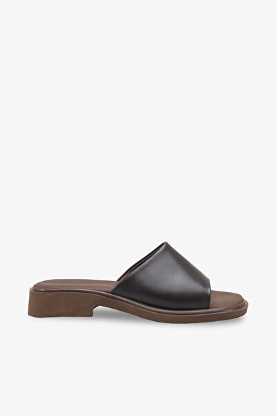 Cananın Pabuçları Veltev Genuine Leather Women's Slippers