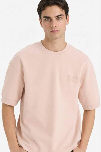 DeFacto Breathable Loose Fit Printed T-Shirt