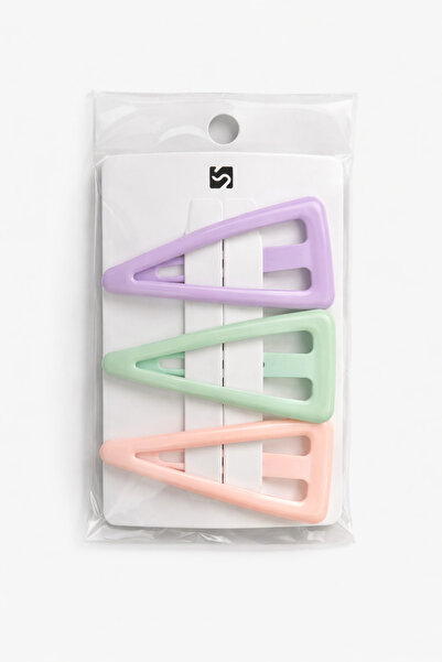 Renkli kids Μεγάλη πλαϊνή φουρκέτα μαλλιών με 3 κουμπώματα - 7 εκ.