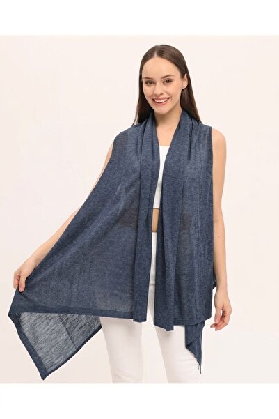 Neden Tekstil Slim Short Knitwear Poncho Vest – Chiffon Look, Lightweight and...