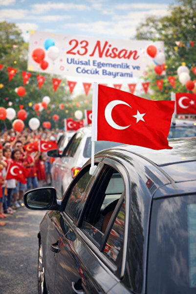 HER ŞEY NOTA www.herseynota.com 30x45 cm Konvoy Bayrağı Alpaka Kumaş – Dayanı...