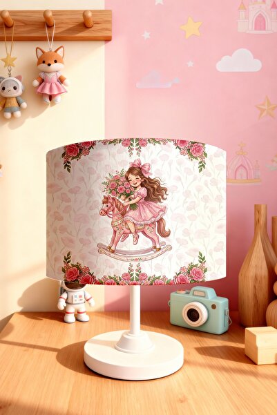EVPANYA Princess in the Rose Garden Patterned Children's Room Lampshade