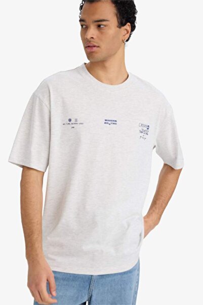 LC Waikiki 100% Cotton Boxy Fit Printed T-Shirt