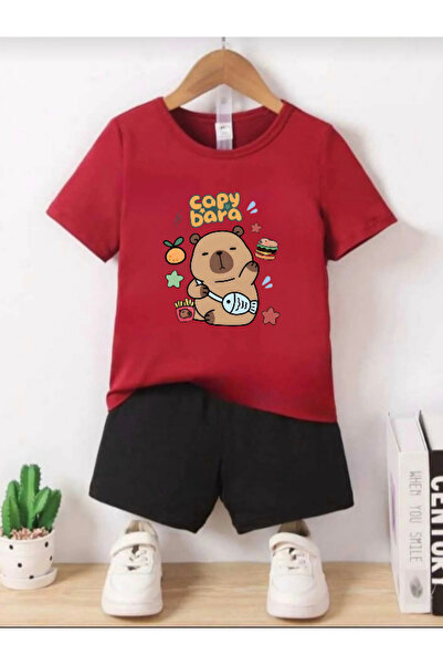 DOCE ELEGANTE Capybara Printed Summer Children's Set