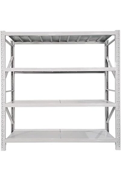 I Best FZE 4 Layer Stainless Light Duty Shelf/Warehouse Storage Racks Powder ...