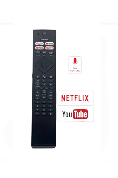 Philips Ses Komutlu Kumanda Tüm Pus-Oled Serisine Uyumludur 43PUS8506 55OLED7...