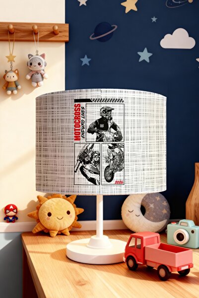 EVPANYA Time's Race Patterned Children's Room Lampshade